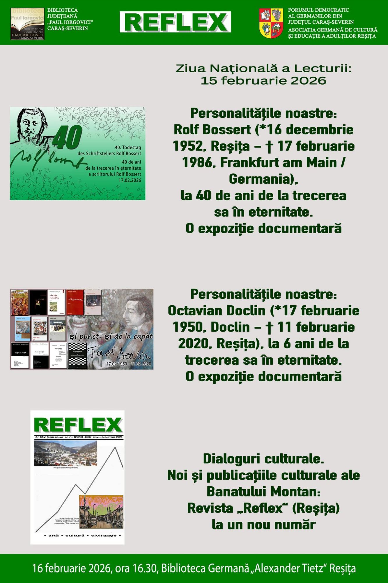 Dialoguri De Ras „Dialoguri culturale 2026” la final | UZPR CARAS SEVERIN